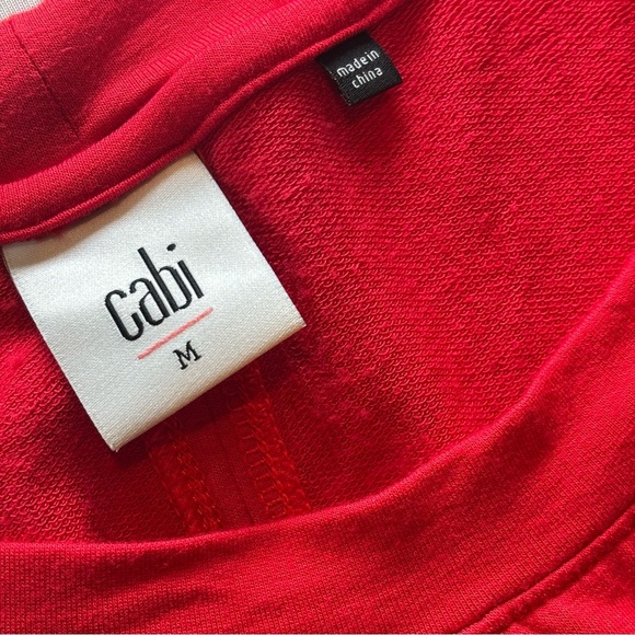 CABI Women’s Short Sleeve Red Body-con Shirt Dress w/ Adjustable Sleeves Medium - Picture 10 of 10